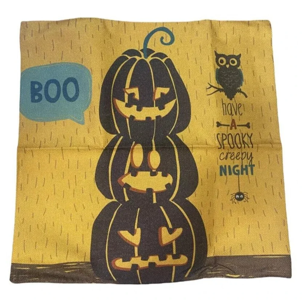 Set of 4 Halloween Throw Pillow Case 18
